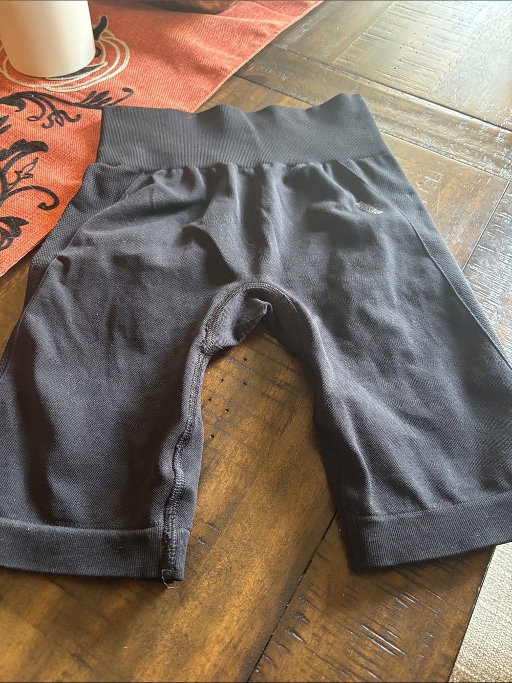 Gymshark Black High-Rise Seamless Bike Shorts